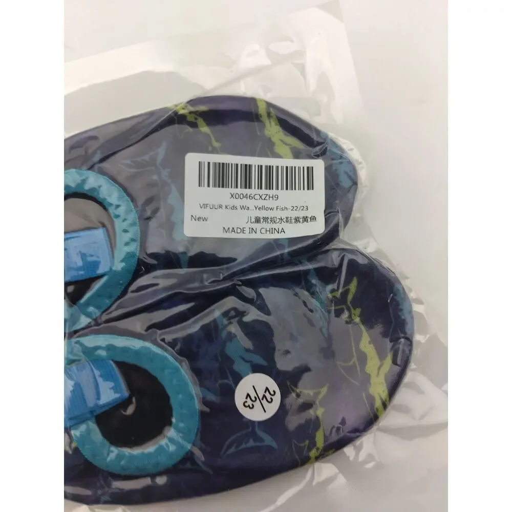 VIFUUR Kids Water Shoes Girls Boys Quick Dry Aqua Socks for Beach Swim Outdoor